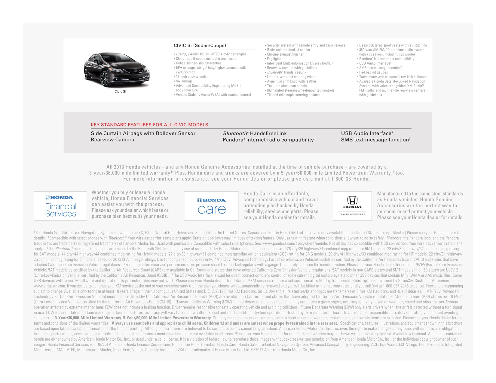 2013 Honda Civic Brochure Page 11